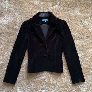 Small Black Cropped Smart Set Blazer Jacket